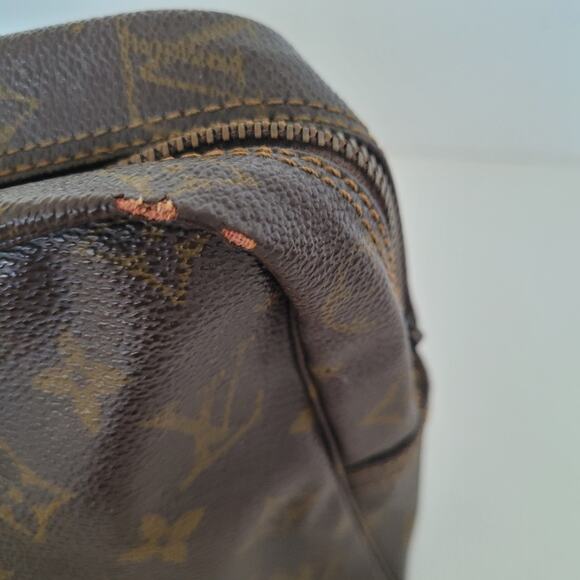 LOUIS VUITTON Trousse Toilette 28 Clutch Hand Bag Monogram Brown Zip Pouch - Picture 15 of 15